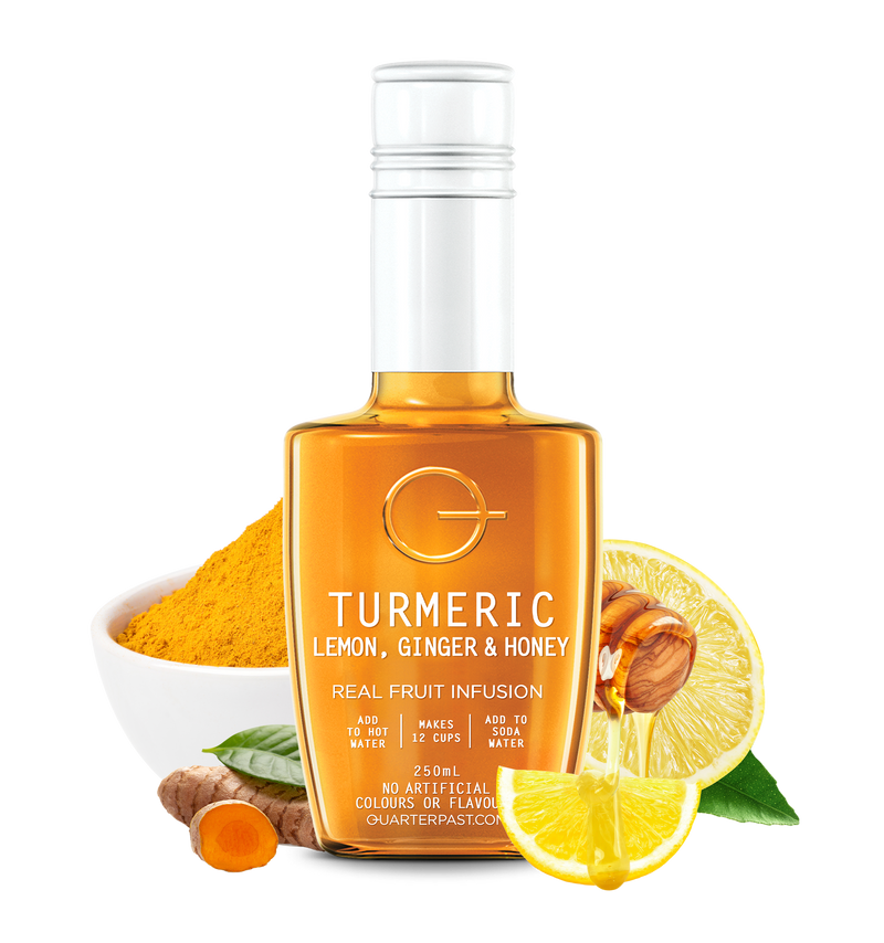 Turmeric Lemon Ginger & Honey Fruit Tea 250mL QUARTERPAST